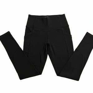 Victoria’s Secret Black High-Waisted Leggings - size small, with pockets